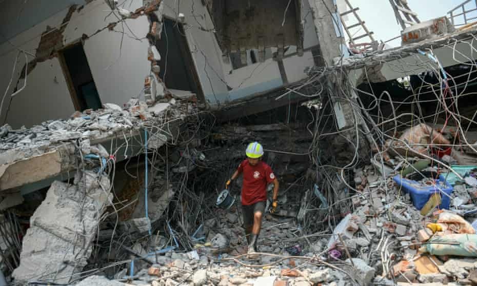 緬甸地震已致1644死3408傷